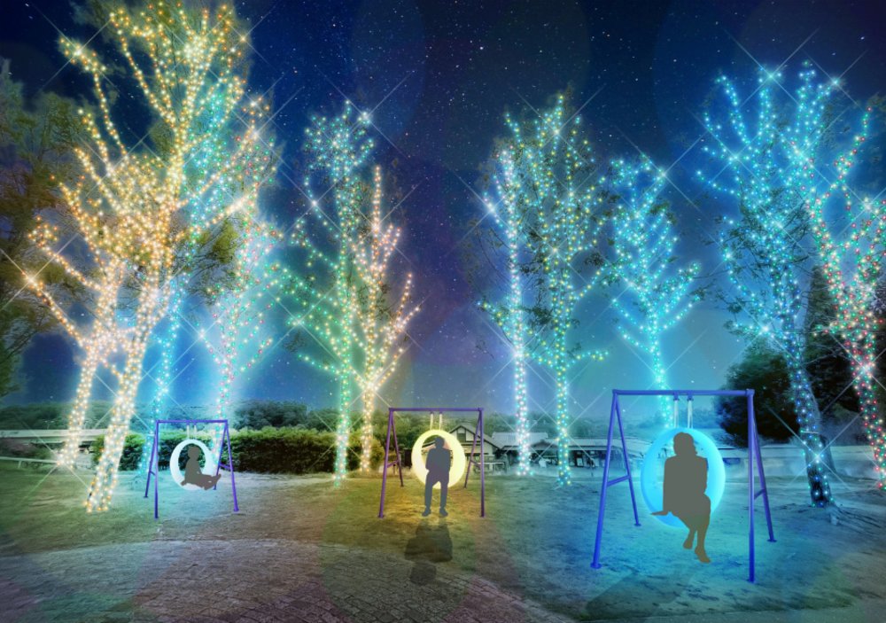 大阪聖誕活動, 大阪聖誕燈飾, 大阪聖誕市集, 堺綠色博物館收穫之丘「Wonder Night Hill 2025」, 堺綠色博物館聖誕活動, 收穫之丘點燈