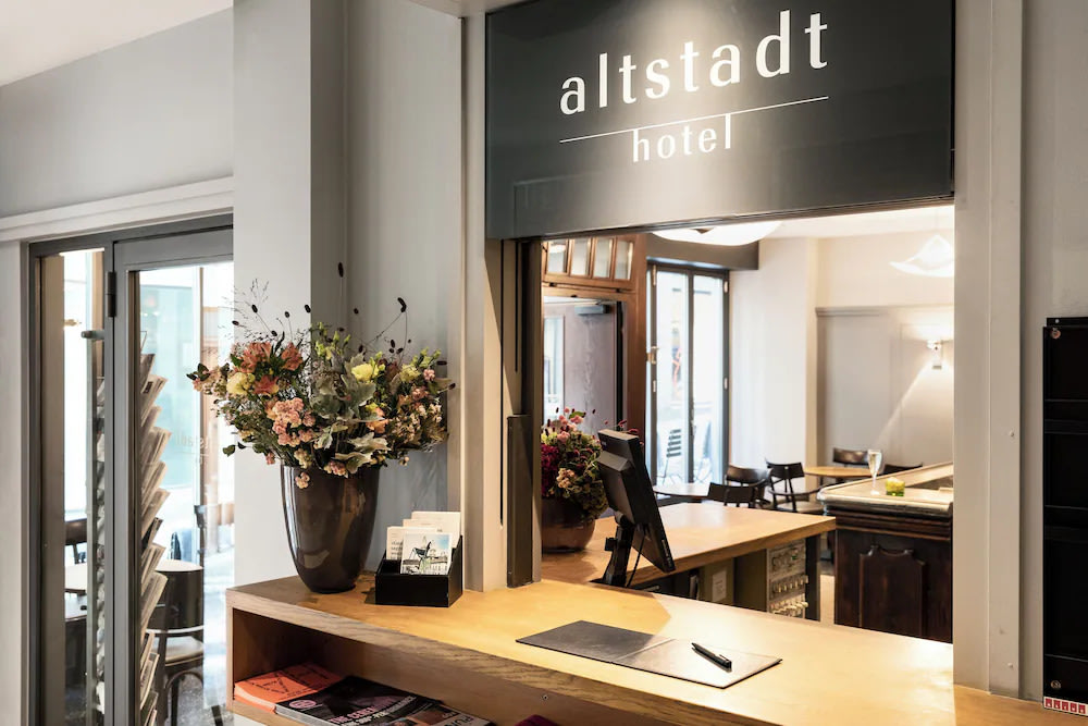 Front desk at Altstadt Hotel