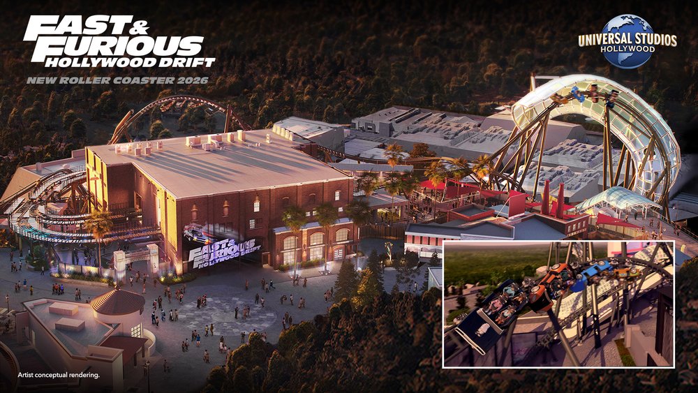 Universal Studios Hollywood Fast & Furious Rollercoaster in Los Angeles