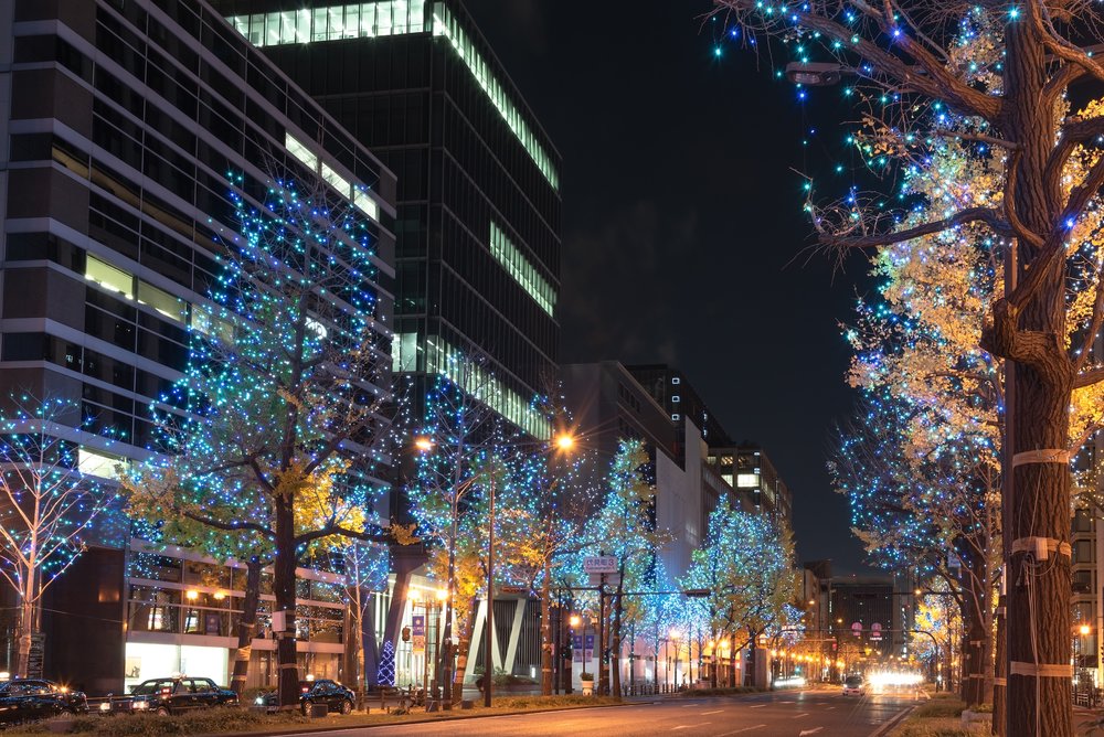 เทศกาลแสงไฟฤดูหนาวที่โอซาก้า รวมงาน Midosuji Illumination และ Hikari Renaissance ที่ประดับไฟสวยงามทั่วเมือง