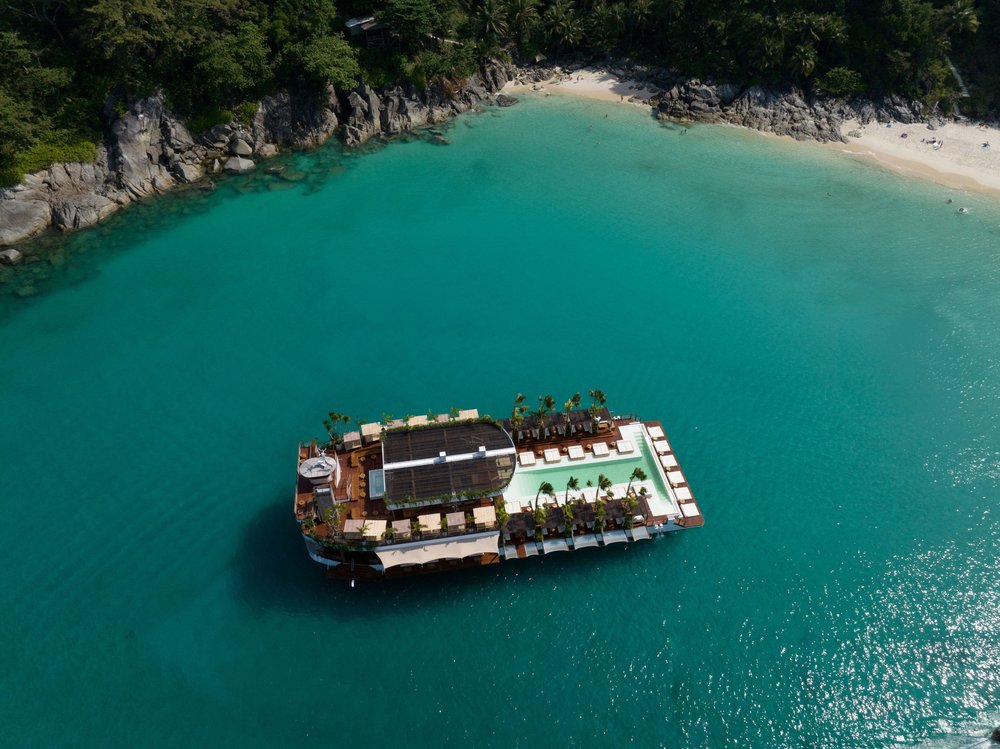 A floating beach in Patong