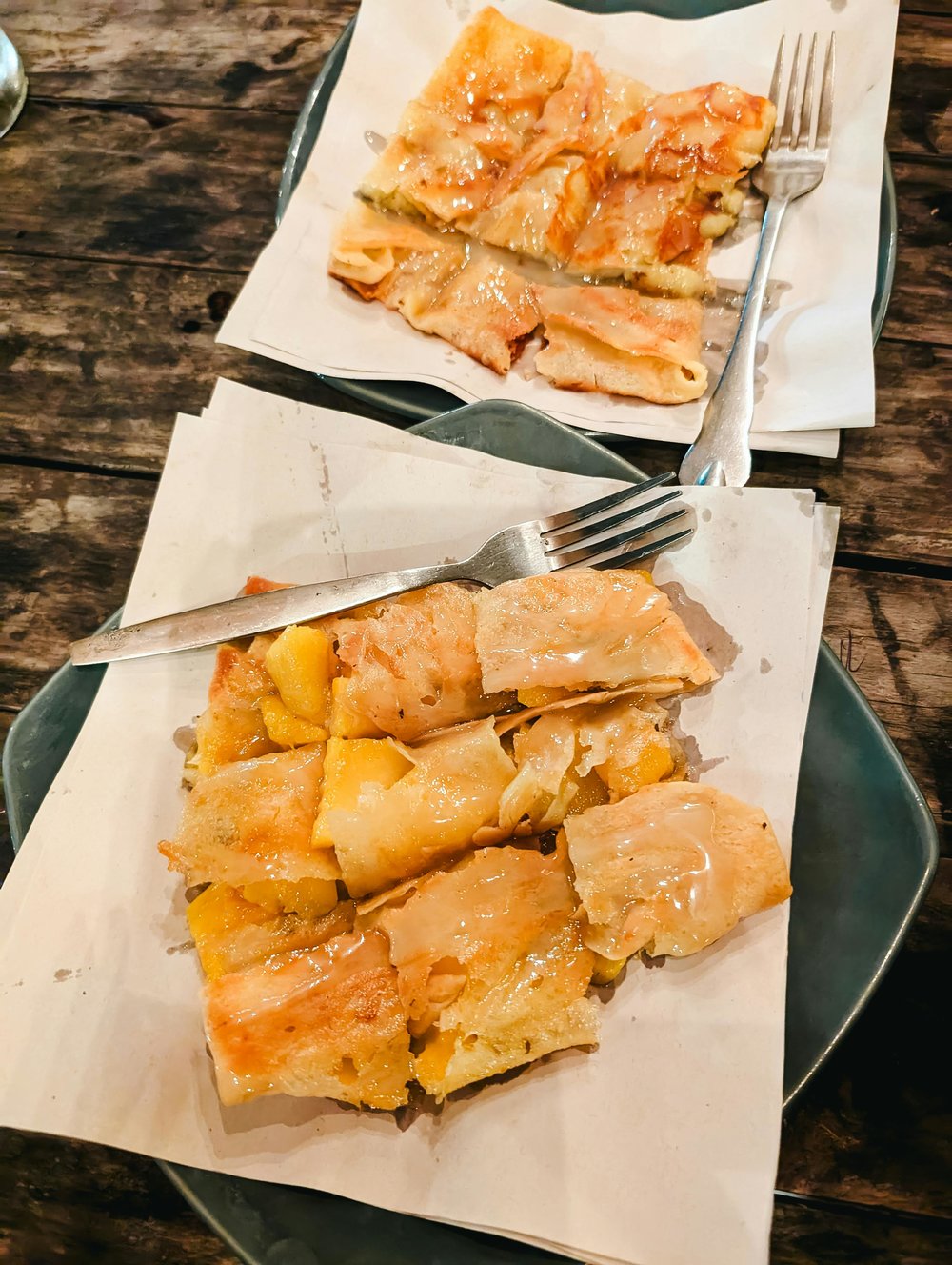 Thai banana pancakes are also called roti