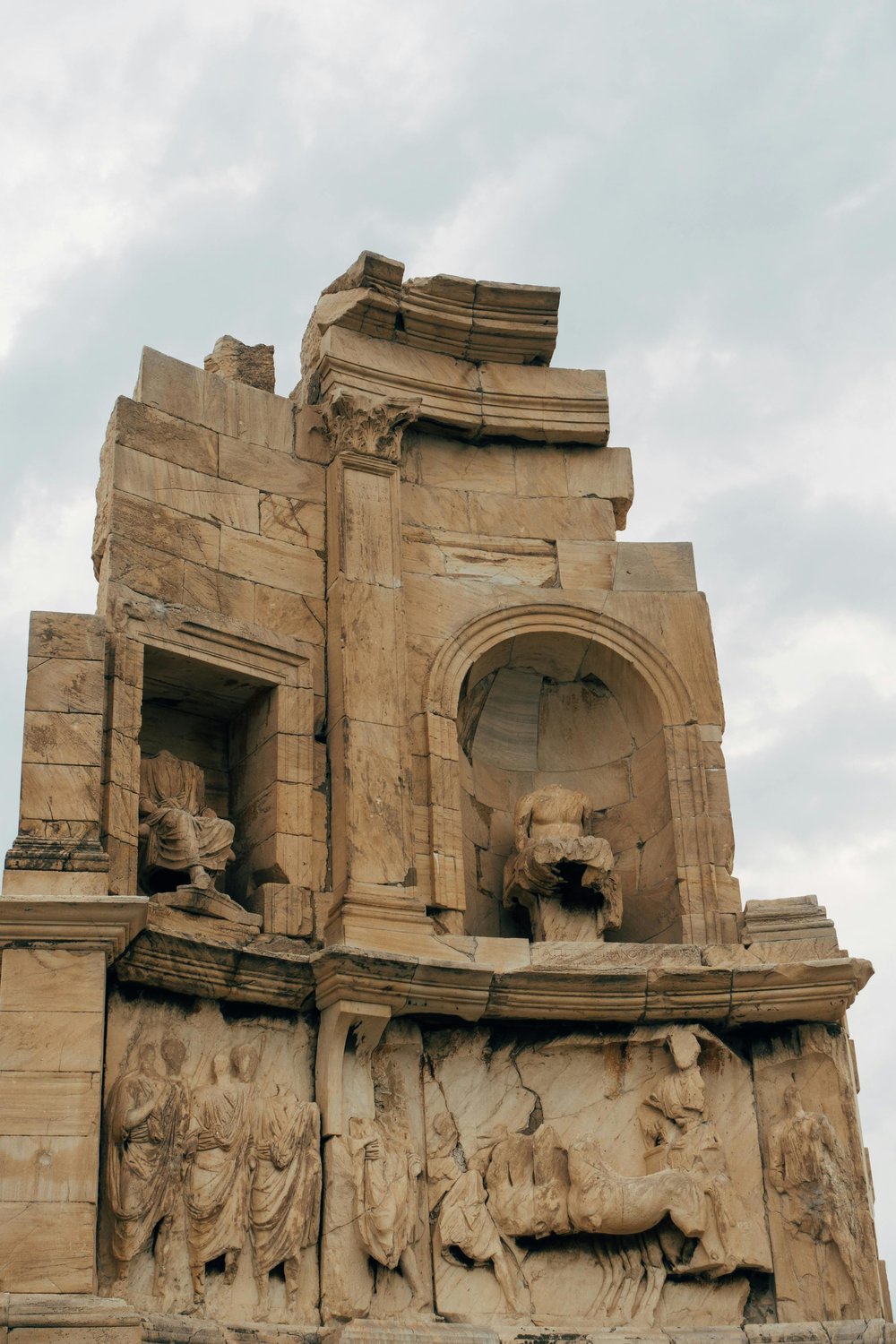 The Philopappos Monument on Philopappos Hill