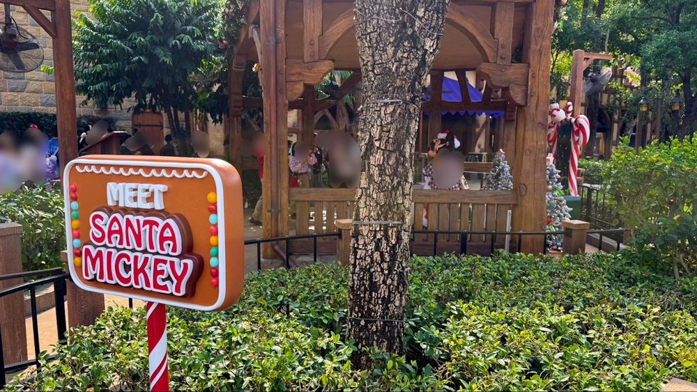 20周年の香港ディズニーランドのクリスマスへ！　SANTA MICKEYのサイン