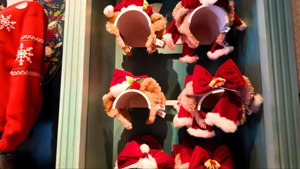 20周年の香港ディズニーランドのクリスマスへ！　クリスマスグッズ　カチューシャ