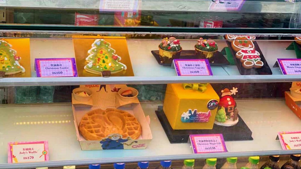 20周年の香港ディズニーランドのクリスマスへ！　ジュディのワッフル