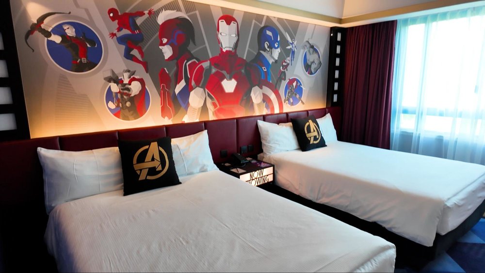 20周年の香港ディズニーランドのクリスマスへ！　ホテル　部屋　MARVEL