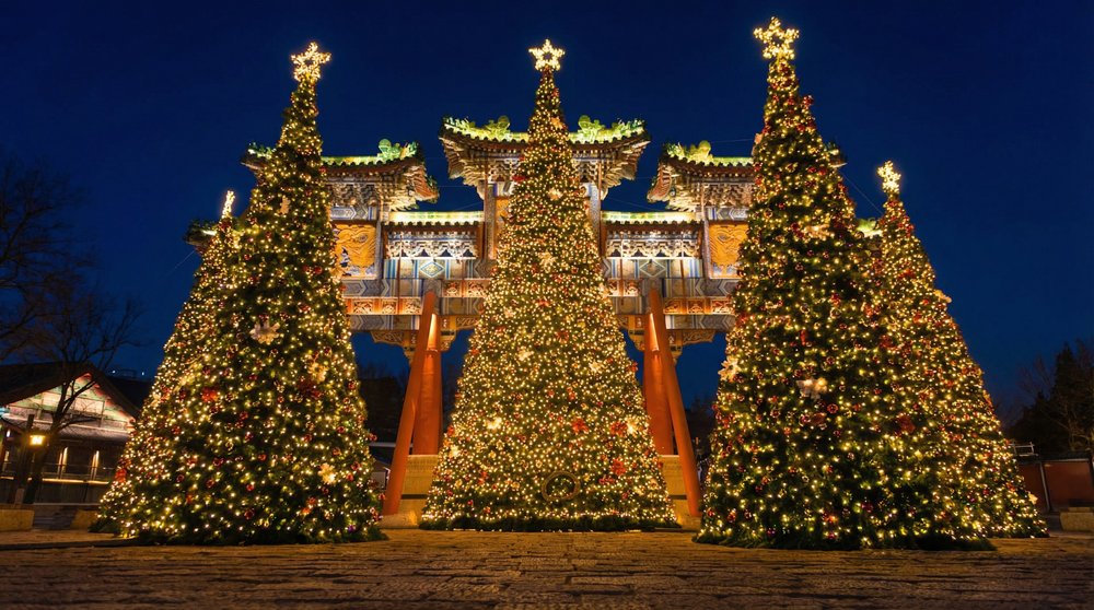 บรรยากาศคริสต์มาสในจีน