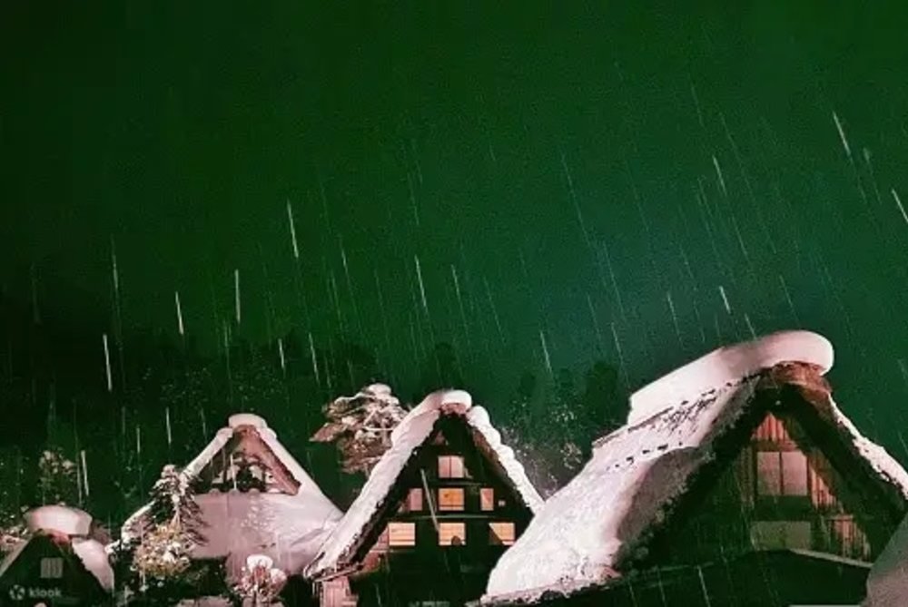 白川鄉點燈, 非點燈日的夜間美景