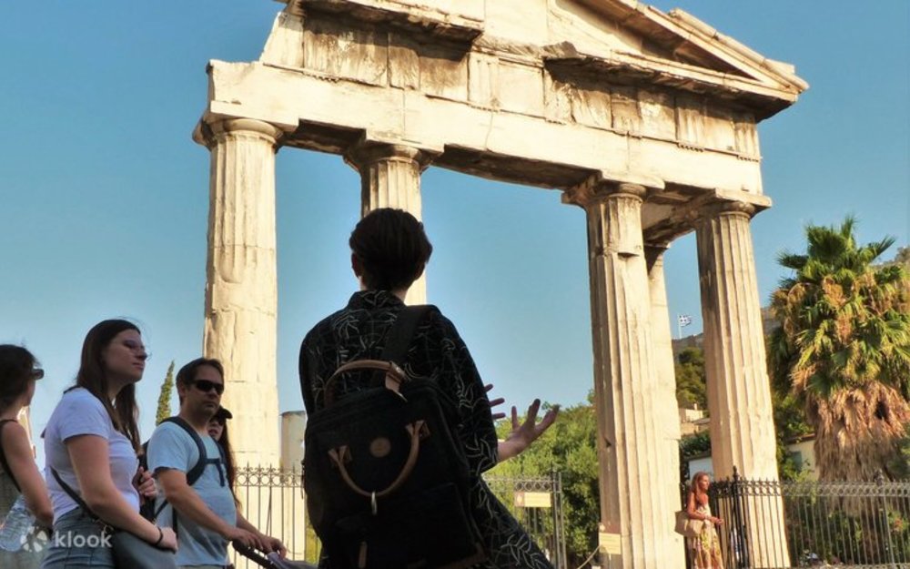 The gate of Athena Archegetis at the Roman Agora