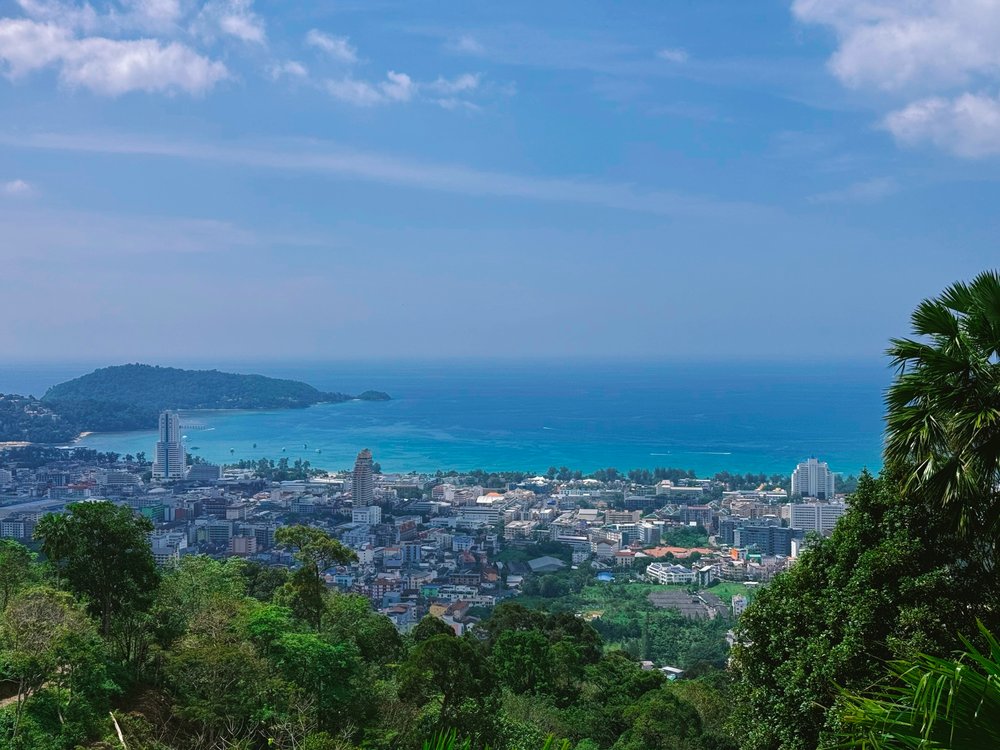 View of the sea from Central Patong