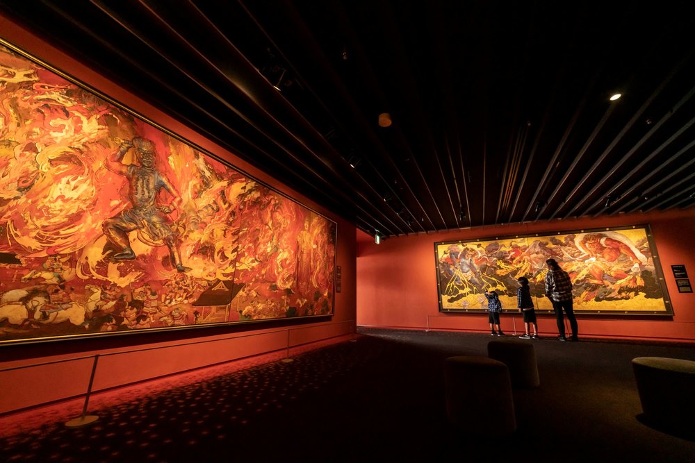 Koji Kinutani’s panoramic mural exhibit  | Photo Credit: Klook