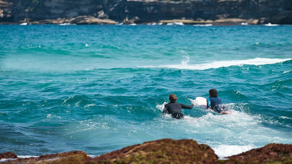 Surfing at Bondi Beach | Photo Credits: Federico Abis on Pexels
