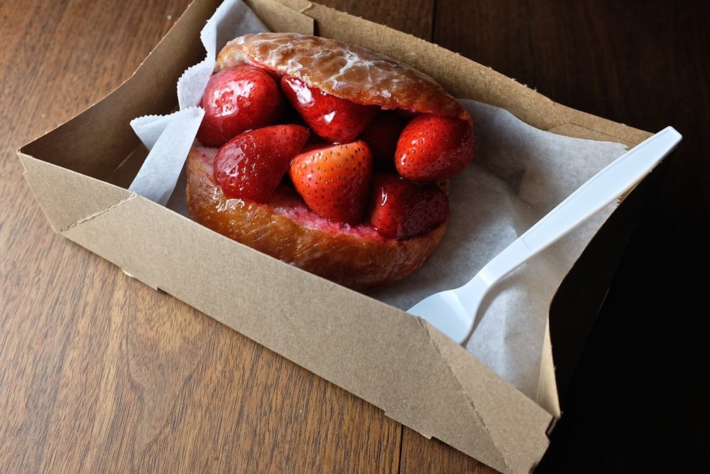 Donut Man’s strawberry donut | Photo Credit: The Marmot on Flickr