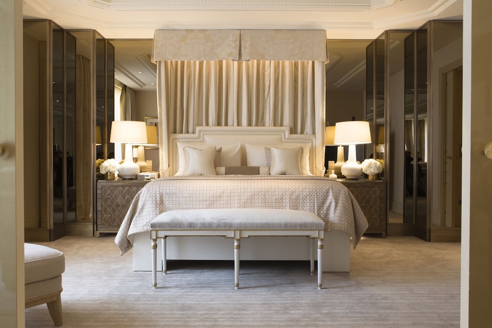 Classic 19th-century décor at Four Seasons Hotel George V.