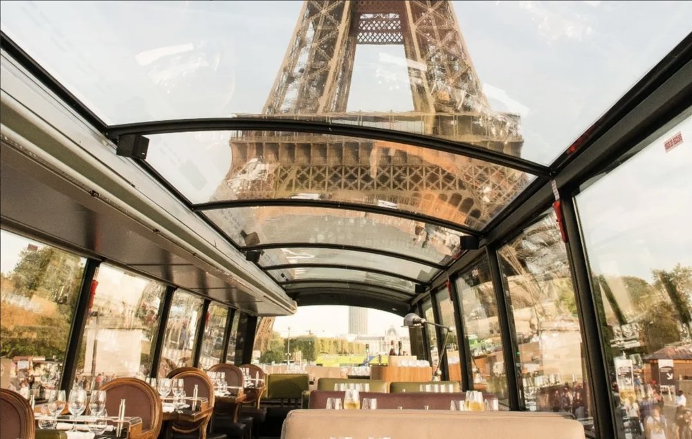 Fine French dining on the Bustronome Luxury Bus