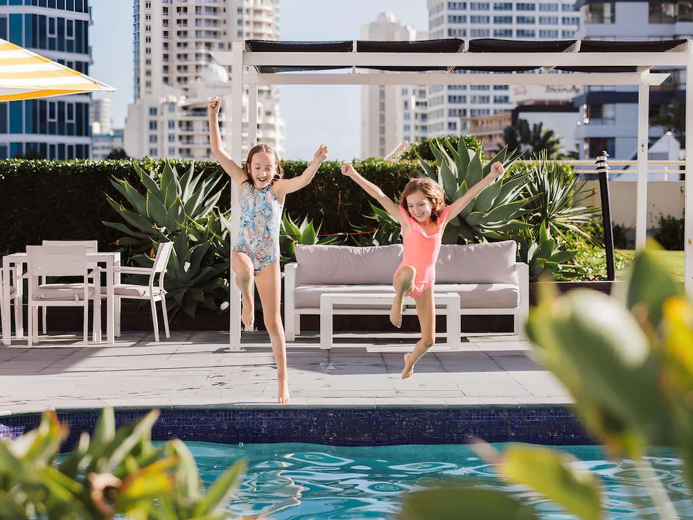 Swimming pool facilities at Novotel Surfers Paradise