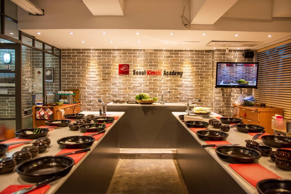 Traditional kimchi cooking class at Seoul Kimchi Academy