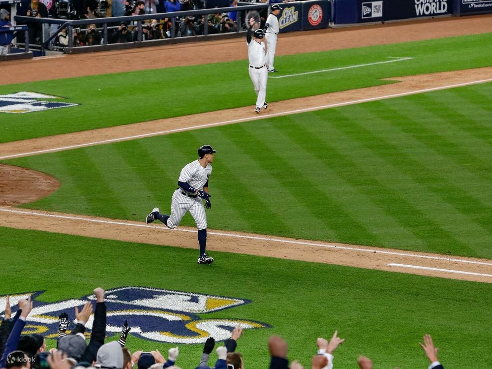 Cheering on the Yankees at Yankees Stadium