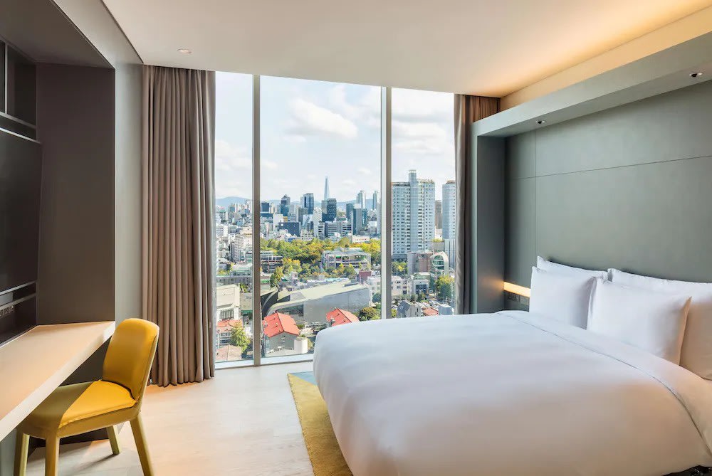 Andaz Seoul Gangnam hotel room with contemporary design