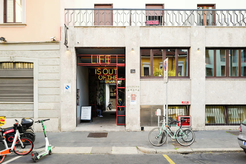 Modern and sleek facade of Yellowsquare Milan