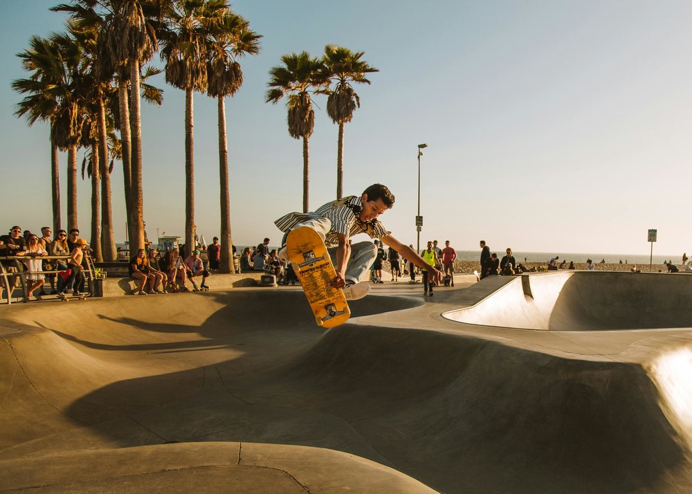 Man performing on skate park in Venice Beach | Photo Credit: Josh Hild on Pexels