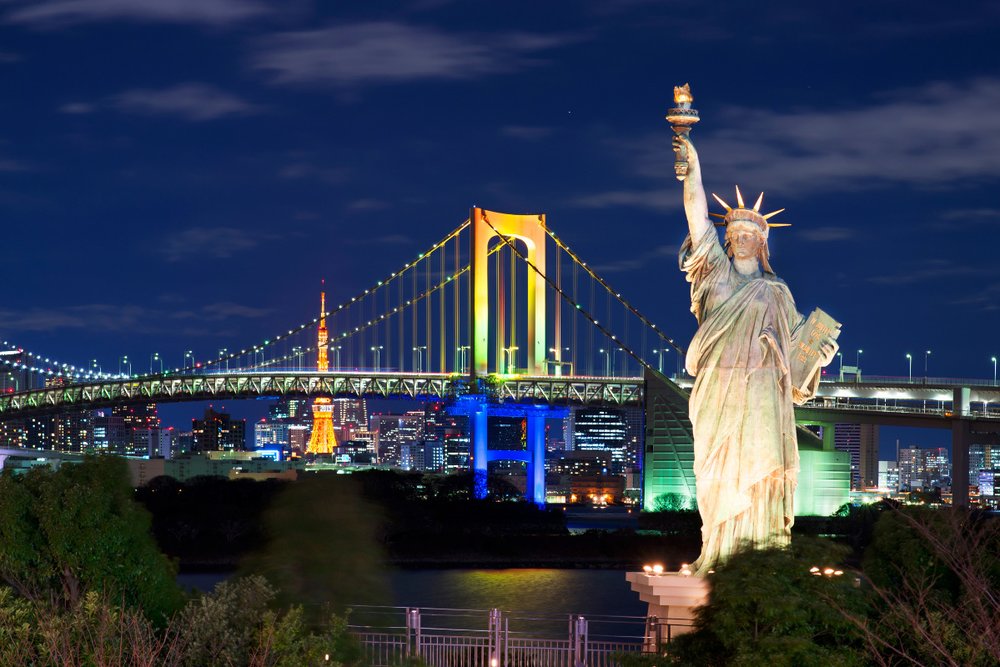 Đảo Odaiba: Ngắm Cầu Cầu Vồng Lên Đèn