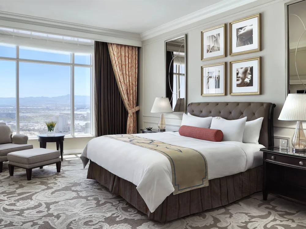 Room with a panoramic view at The Venetian Resort, Las Vegas