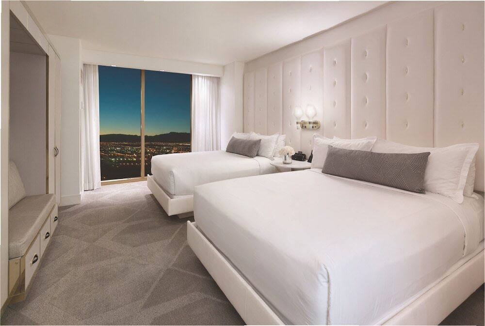 Stylish room with panoramic views at Mandalay Bay, Las Vegas.