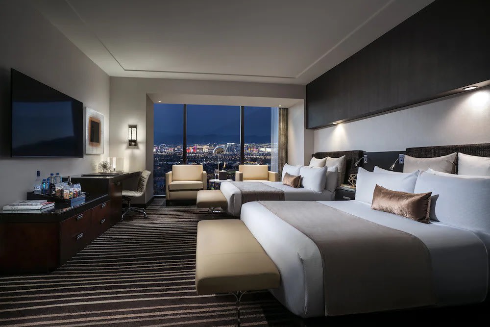 Comfortable room with desert views at Red Rock Casino Resort, Las Vegas