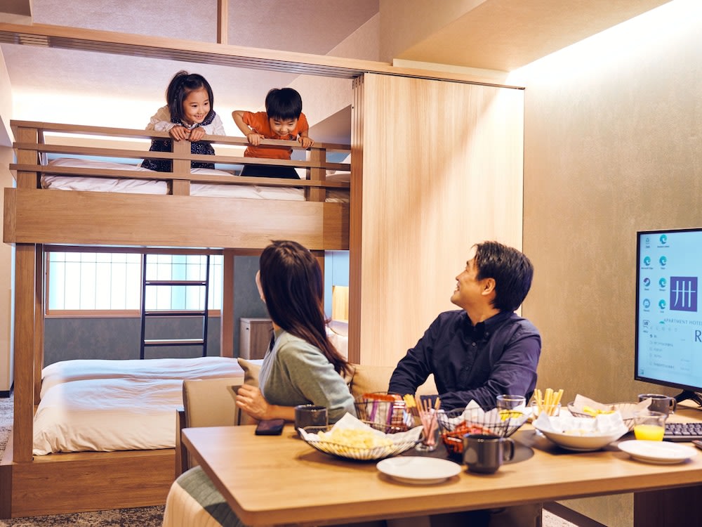 Family-friendly room with bunk beds at Mimaru Tokyo Ikebukuro