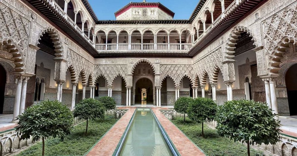 Stroll through the lush gardens of Royal Alcazar of Seville