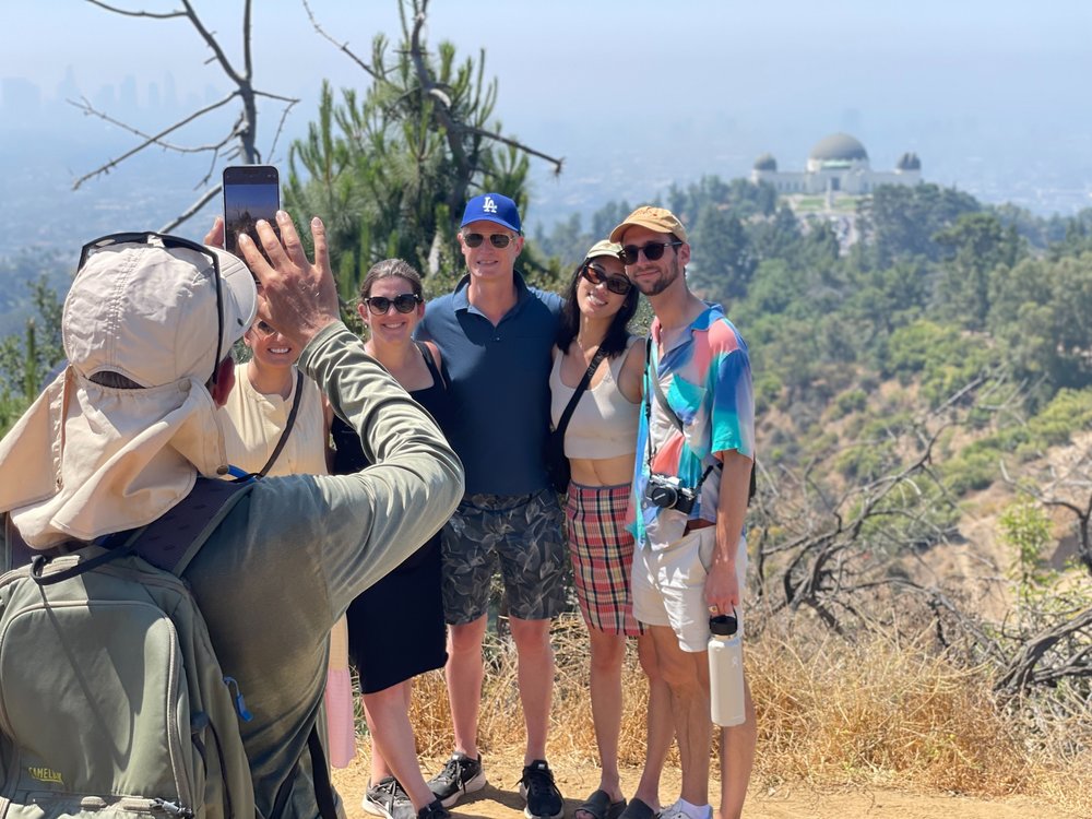 Hiking adventure with a Griffith Observatory view 