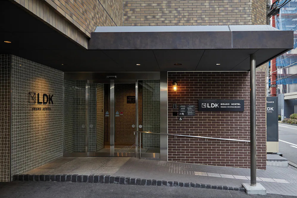 GRAND HOSTEL LDK Osaka Shinsaibashi exterior near shopping streets