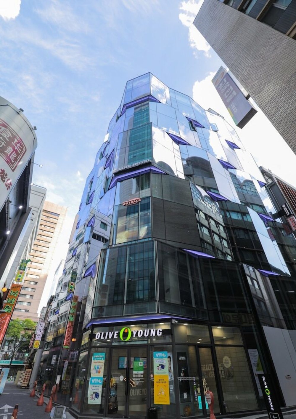 Exterior view of Line Hotel Myeongdong near popular shopping streets in Seoul