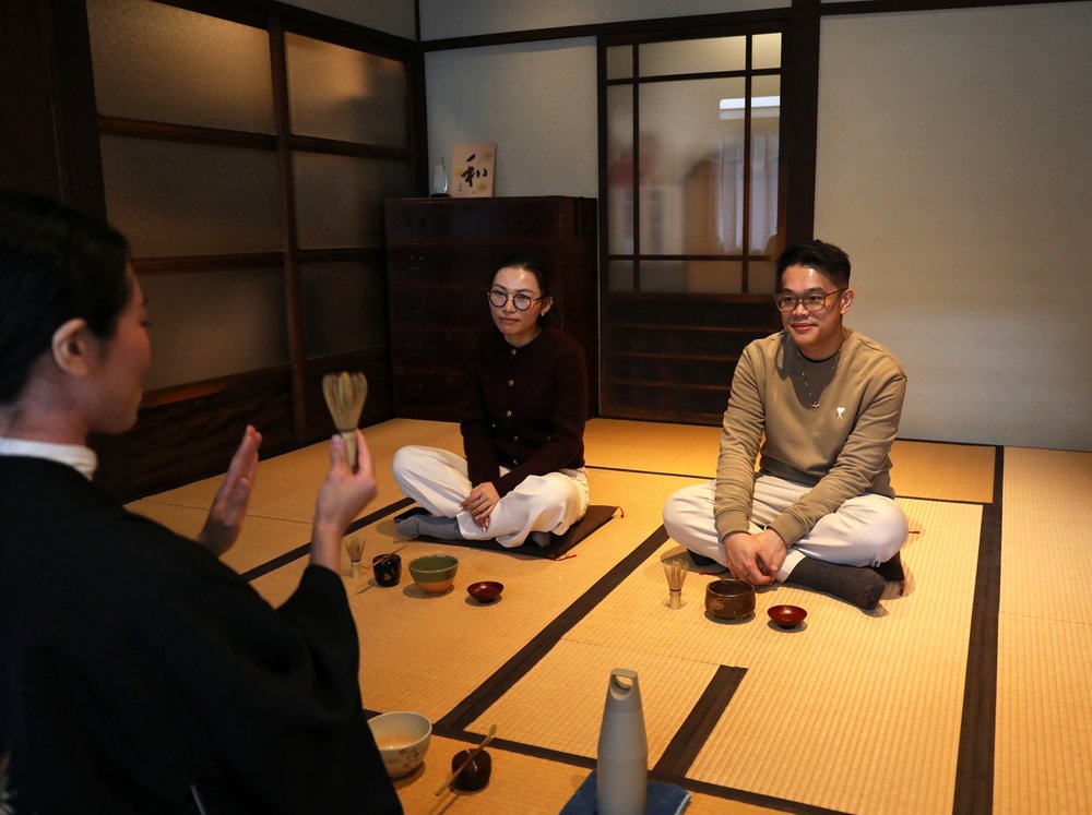 Tea ceremony at a 100-Year-Old Machiya House