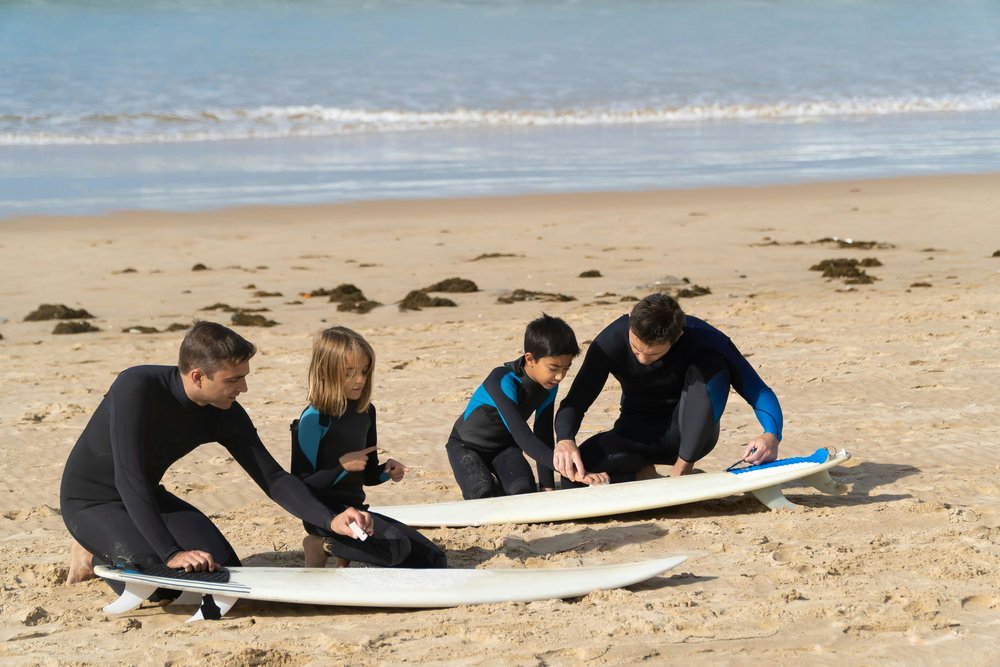 Learning how to surf at Bondi Beach!