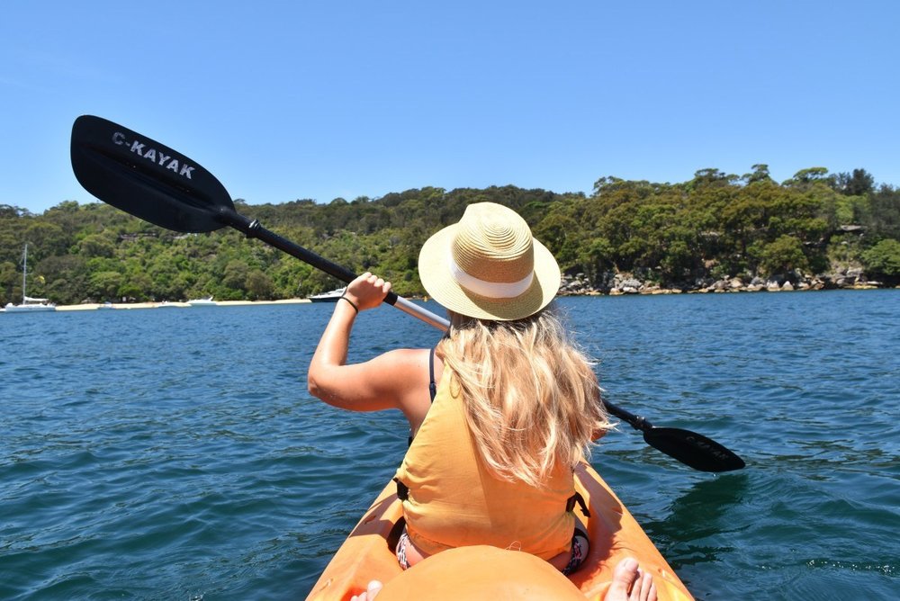 Kayaking in Manly Beach
