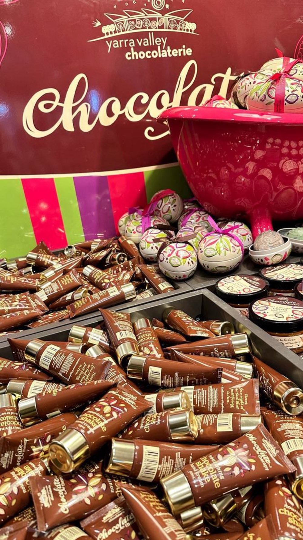 Assorted chocolates and sweets from a Melbourne dessert shop