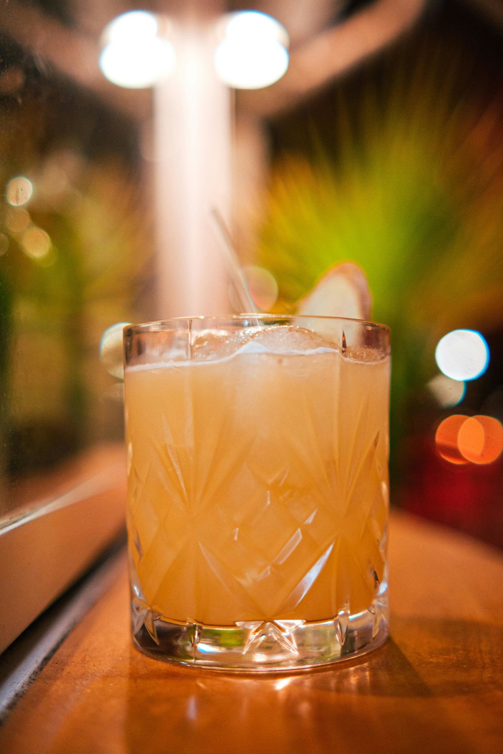 Whisky Sour cocktail served at a cozy Barcelona bar