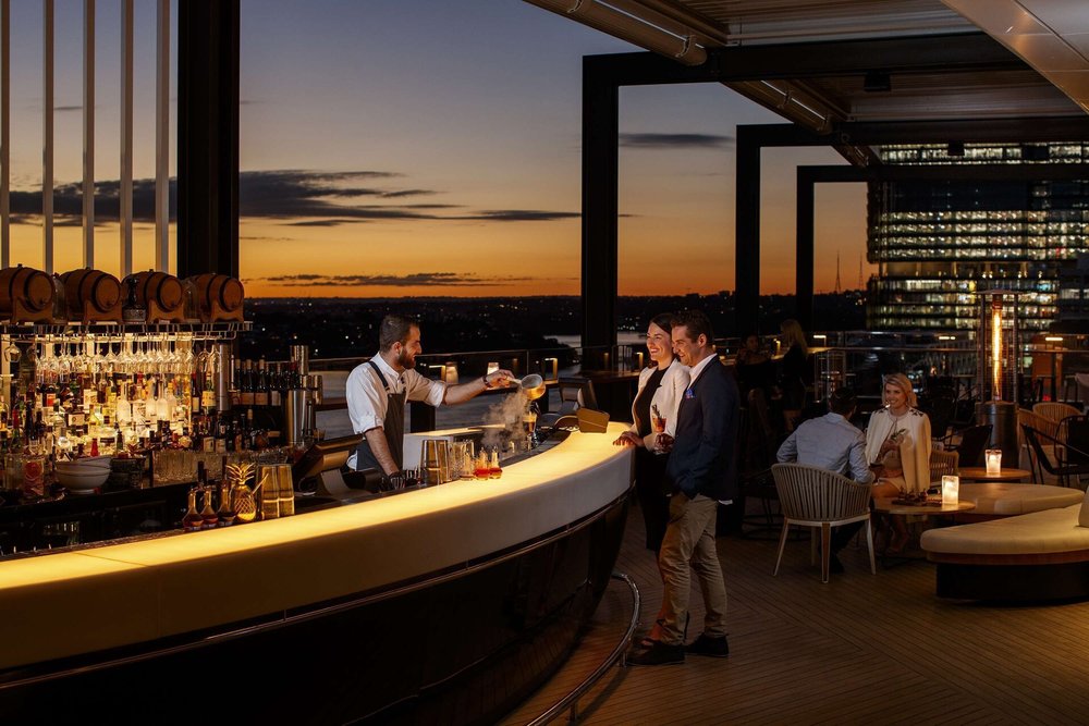 Rooftop bar at Hyatt Regency 