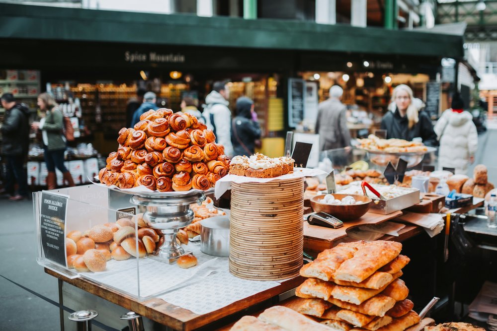 Stall of pastries in Borough Market | Photo Credit: Bruno Martins on Unsplash