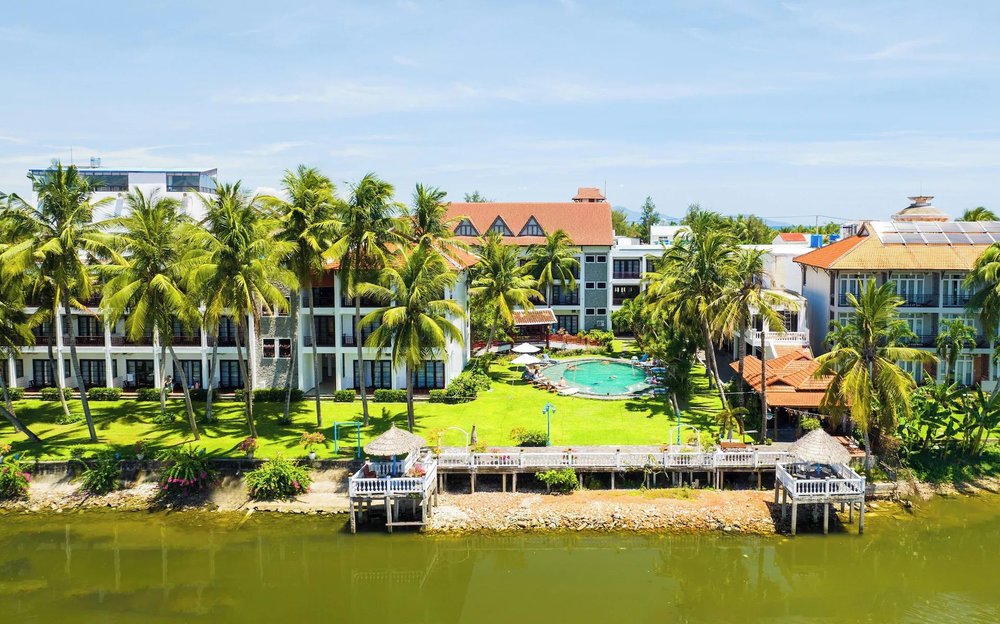 River Beach Resort & Residences overlooking the river and gardens