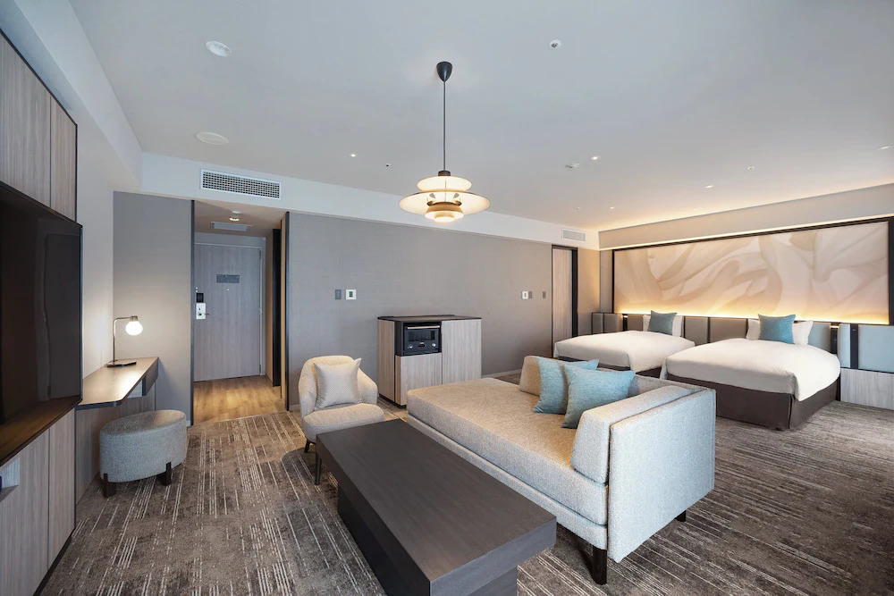 Spacious Osaka hotel suite ideal for families or extended stays