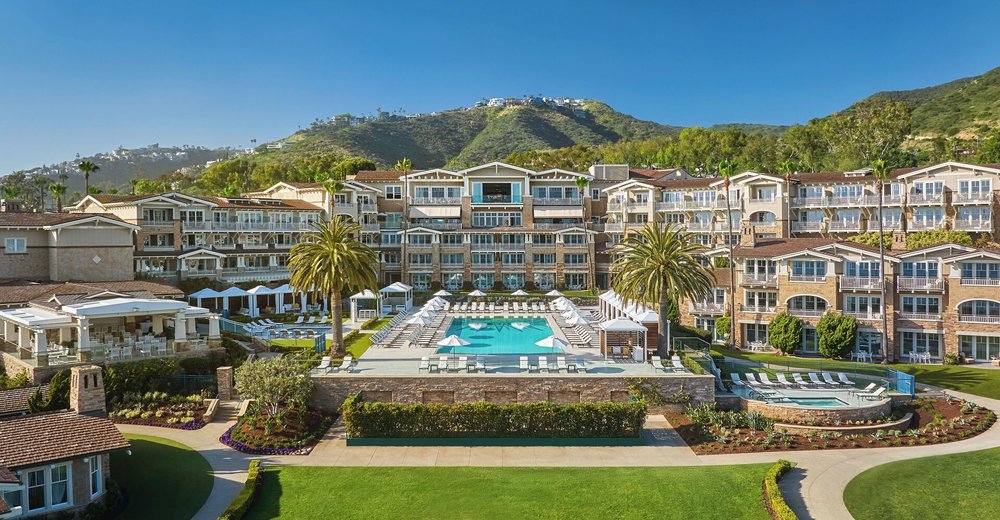 Luxury coastal resort with pool and hillside views at Montage Laguna Beach
