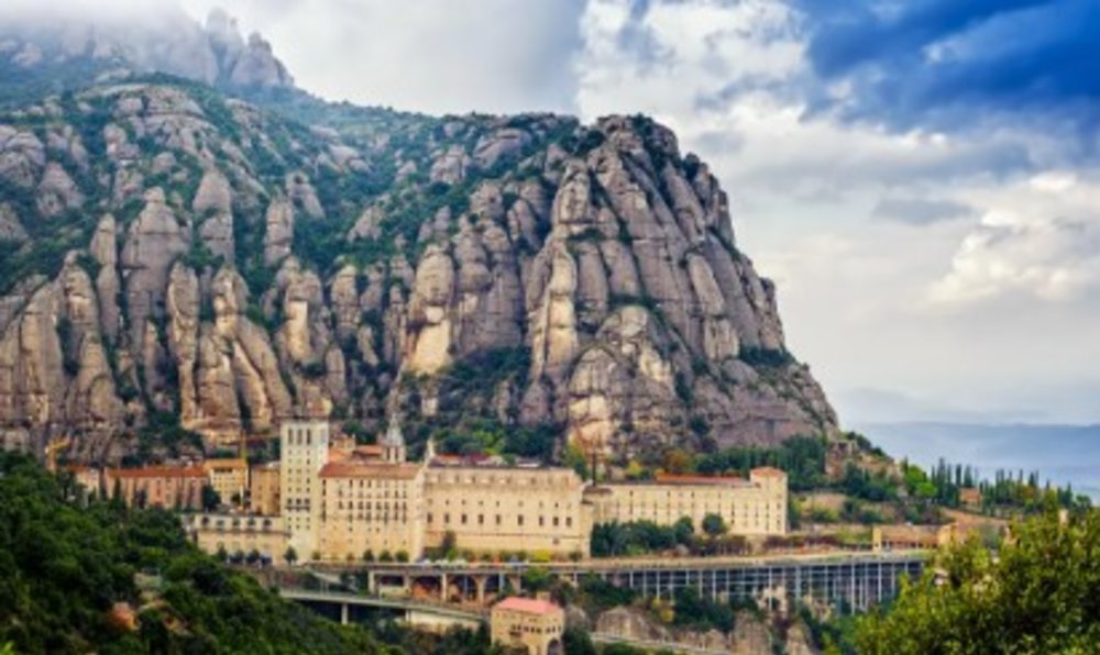 Marvel at the scenic beauty of Montserrat Monastery.