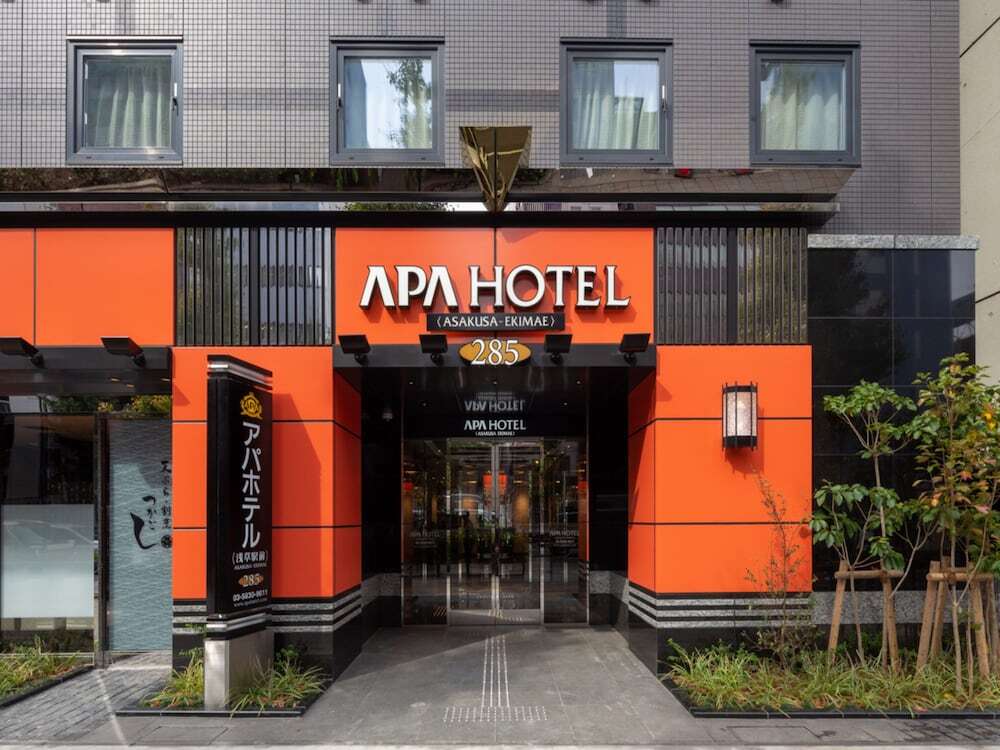APA Hotel Asakusa Ekimae exterior, a popular Tokyo business hotel