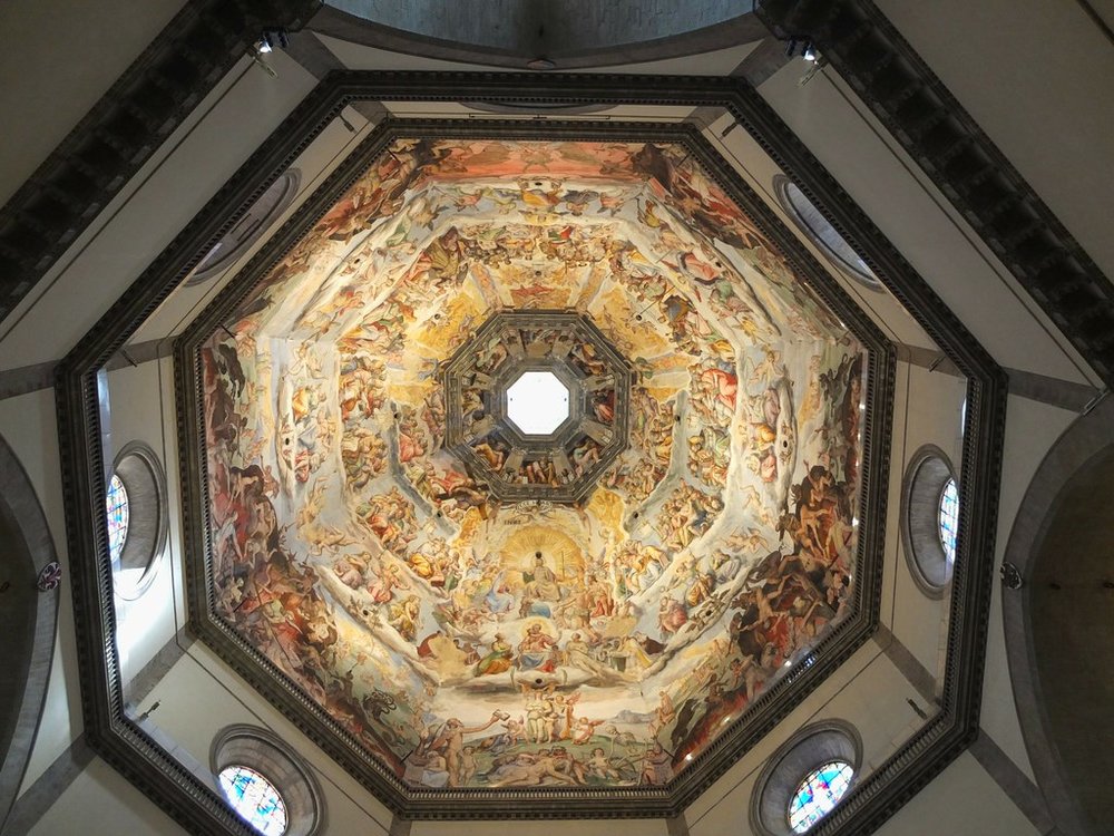 Brunelleschi’s dome ceiling with murals