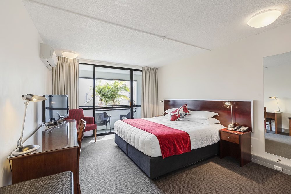 Spacious guest room at The Parnell Hotel in Auckland