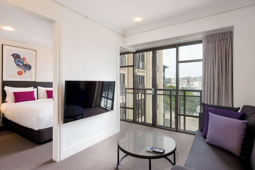 Serviced apartment at Avani Auckland Metropolis Residences with city views